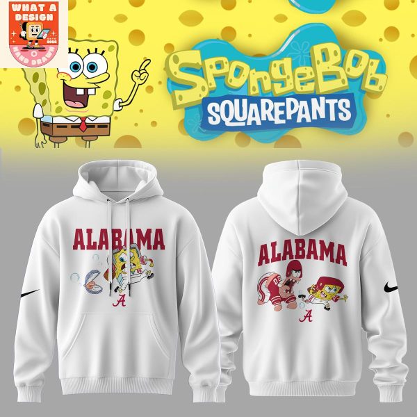 Alabama Crimson Tide x SpongeBob Squarepants Hoodie Shirt