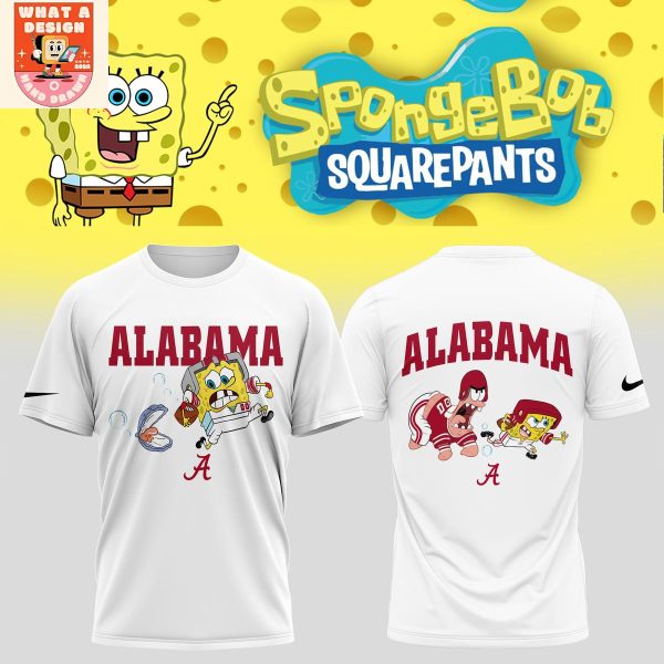 Alabama Crimson Tide x SpongeBob Squarepants Hoodie Shirt