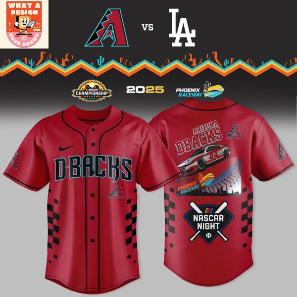Arizona Diamondbacks Nascar Night 2025 White Jersey