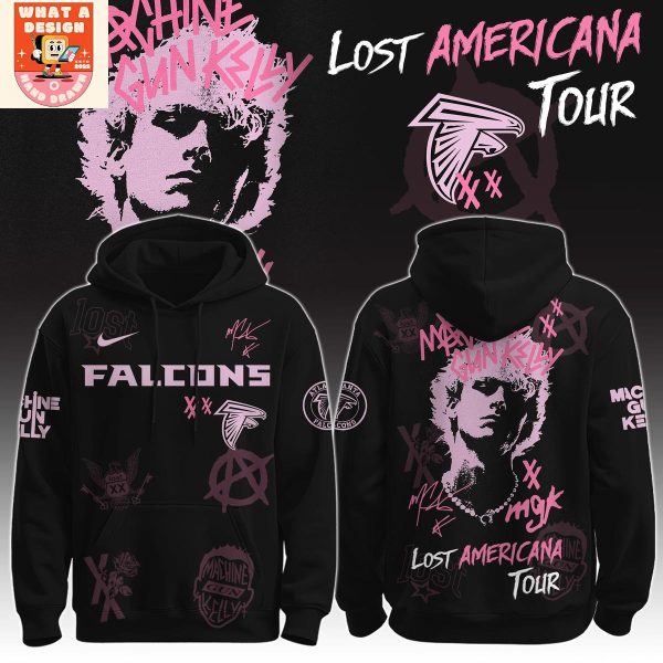 Atlanta Falcons x MGK The Lost Americana Tour 2025 Hoodie Shirt