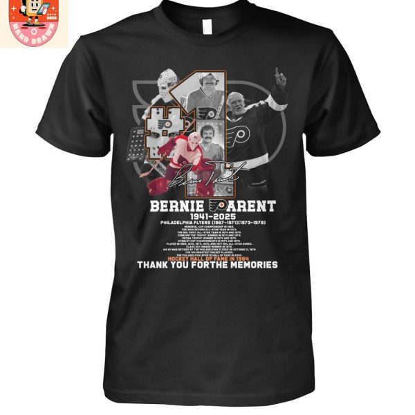 Bernie Parent Legend Flyers 2025 Memories T Shirt