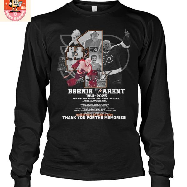 Bernie Parent Legend Flyers 2025 Memories T Shirt