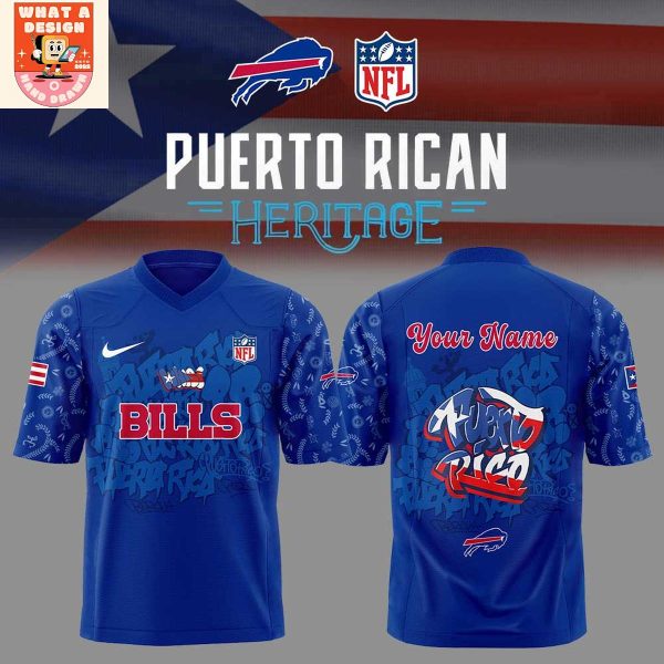 Buffalo Bills Puerto Rican Heritage 2025 Football Jersey