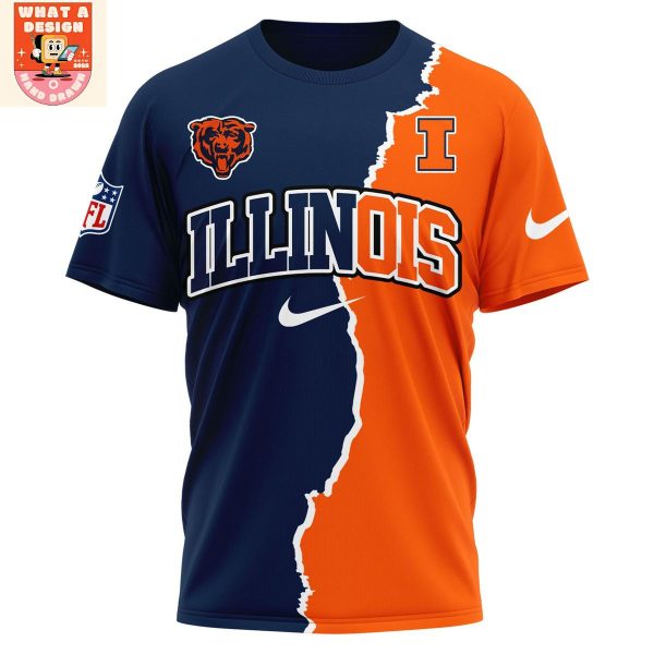 Chicago Bears x Illinois Fighting Illini Snoopy Peanuts Shirt