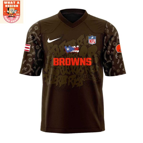 Cleveland Browns Puerto Rican Heritage 2025 Football Jersey