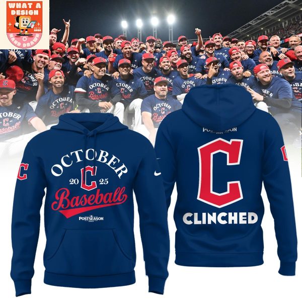 Cleveland Guardians 2025 MLB Postseason October Hoodie Shirt