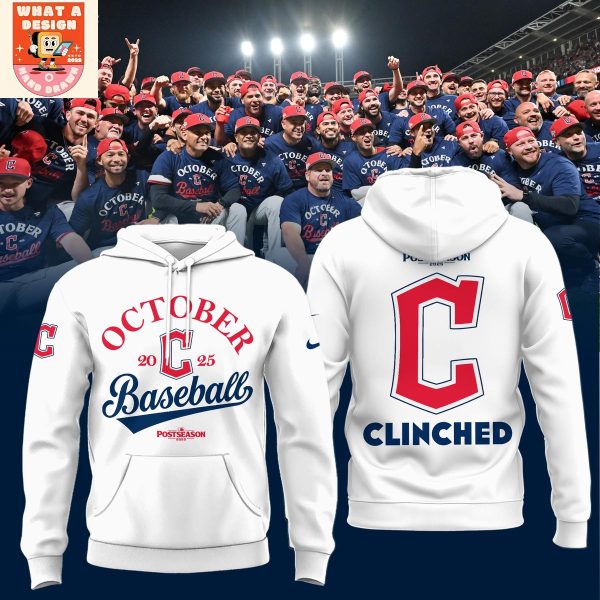 Cleveland Guardians 2025 MLB Postseason October Hoodie Shirt