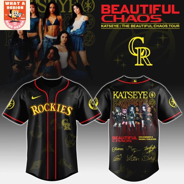 Colorado Rockies x Katseye The Beautiful Chaos Tour 2025 Jersey