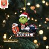 Detroit Lions x The Grinch Christmas Acrylic Ornament