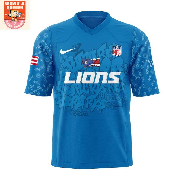 Detroit Lions Puerto Rican Heritage 2025 Football Jersey