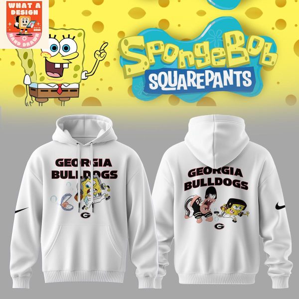 Georgia Bulldogs x SpongeBob Squarepants Hoodie Shirt