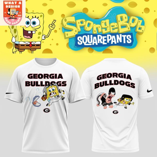 Georgia Bulldogs x SpongeBob Squarepants Hoodie Shirt