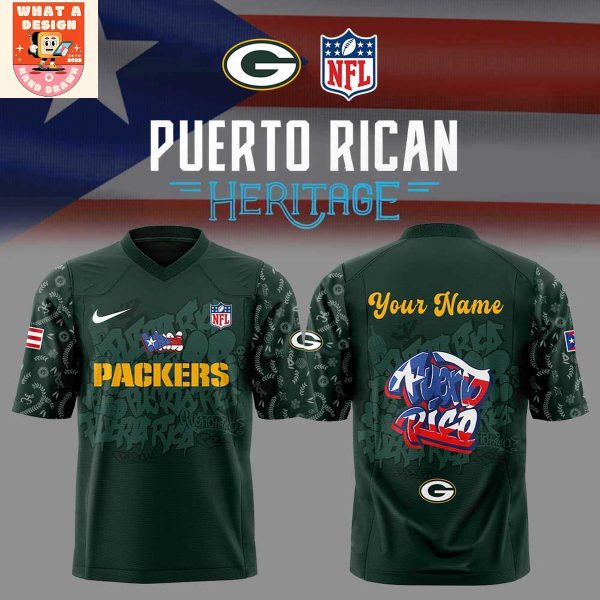 Green Bay Packers Puerto Rican Heritage 2025 Football Jersey