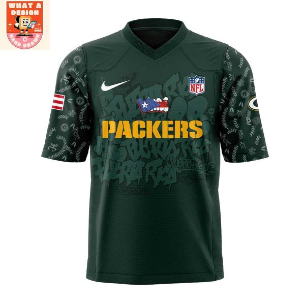 Green Bay Packers Puerto Rican Heritage 2025 Football Jersey
