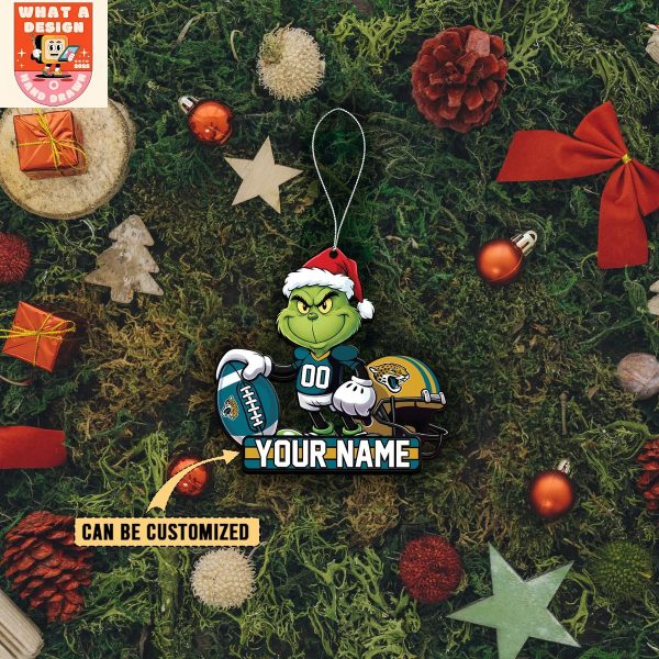 Jacksonville Jaguars x The Grinch Christmas Acrylic Ornament
