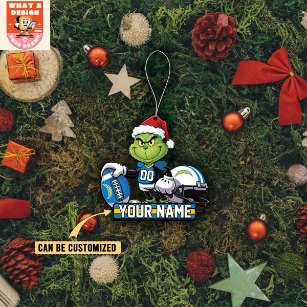 Los Angeles Chargers x The Grinch Christmas Acrylic Ornament