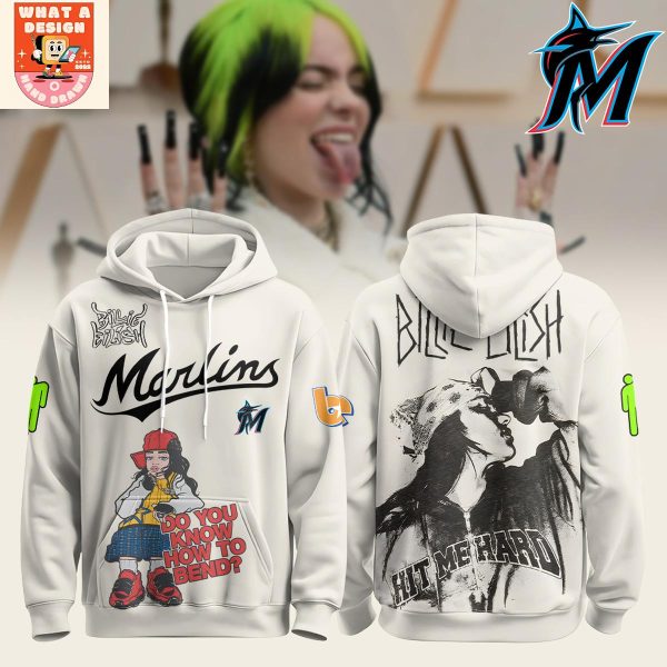 Miami Marlins x Billie Eilish Hit Me Hard Hoodie Shirt