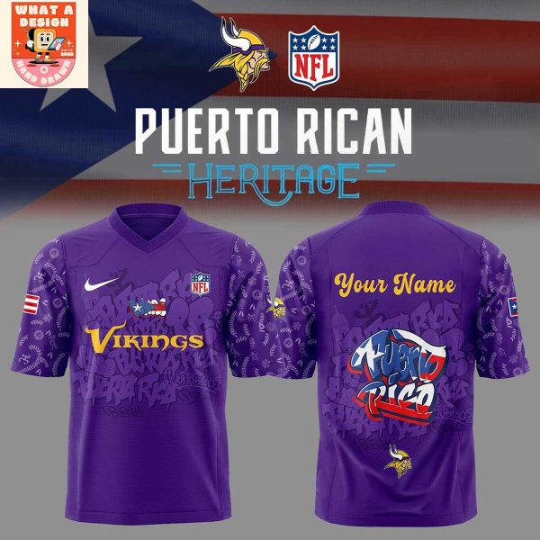 Minnesota Vikings Puerto Rican Heritage 2025 Football Jersey