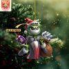 New England Patriots x Jack Skellington The Grinch Christmas Acrylic Ornament
