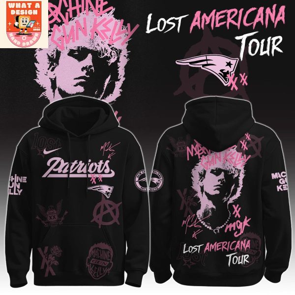 New England Patriots x MGK The Lost Americana Tour 2025 Hoodie Shirt