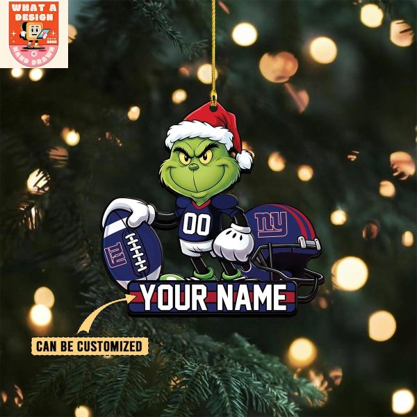New York Giants x The Grinch Christmas Acrylic Ornament