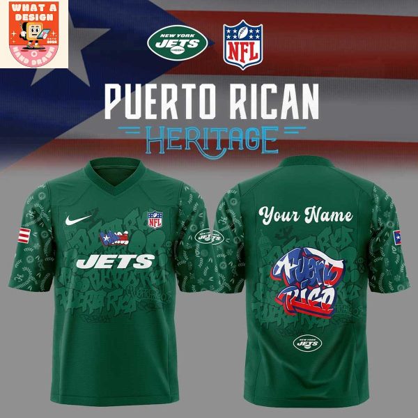 New York Jets Puerto Rican Heritage 2025 Football Jersey