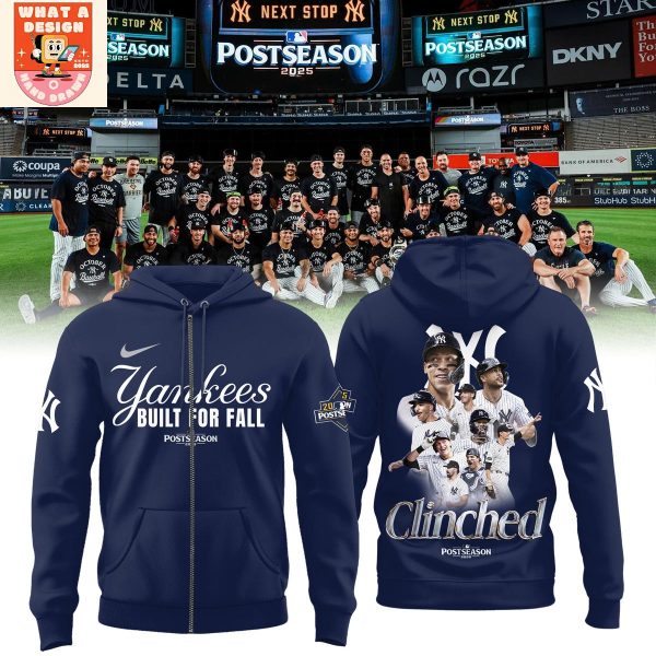 New York Yankees October 2025 Built For Fall Hoodie Shirt