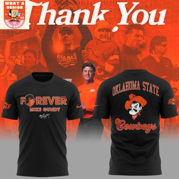 Oklahoma State Cowboys Thank You Coach Mike Gundy Black Hoodie Shirt