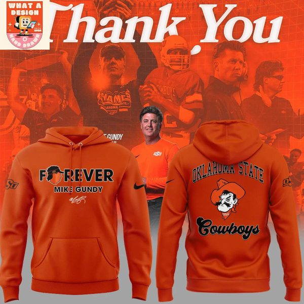Oklahoma State Cowboys Thank You Coach Mike Gundy Hoodie Shirt