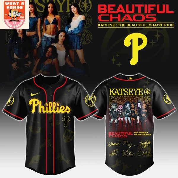 Philadelphia Phillies x Katseye The Beautiful Chaos Tour 2025 Jersey