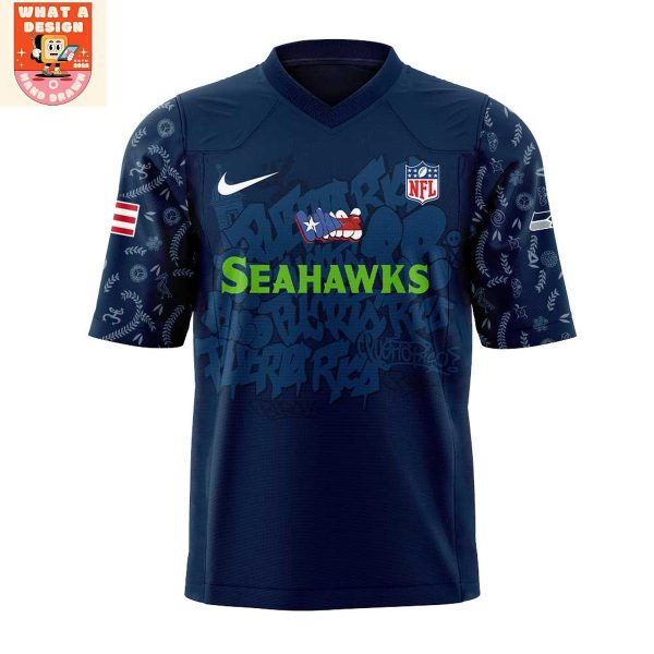 Seattle Seahawks Puerto Rican Heritage 2025 Football Jersey