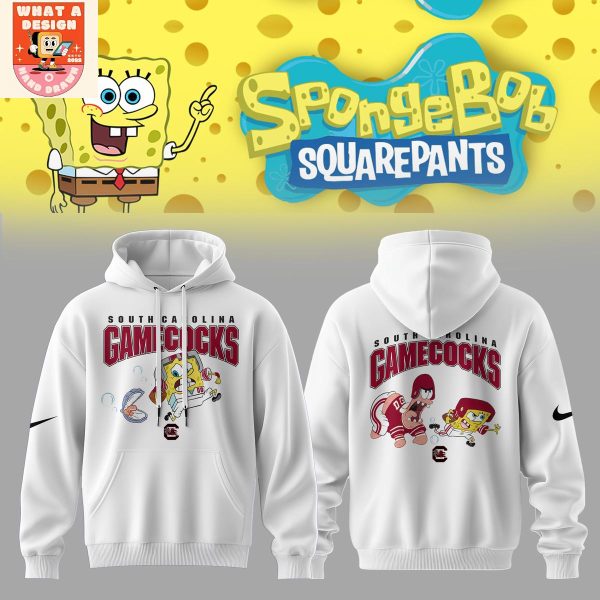 South Carolina Gamecocks x SpongeBob Squarepants Hoodie Shirt