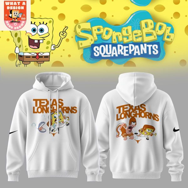 Texas Longhorns x SpongeBob Squarepants Hoodie Shirt