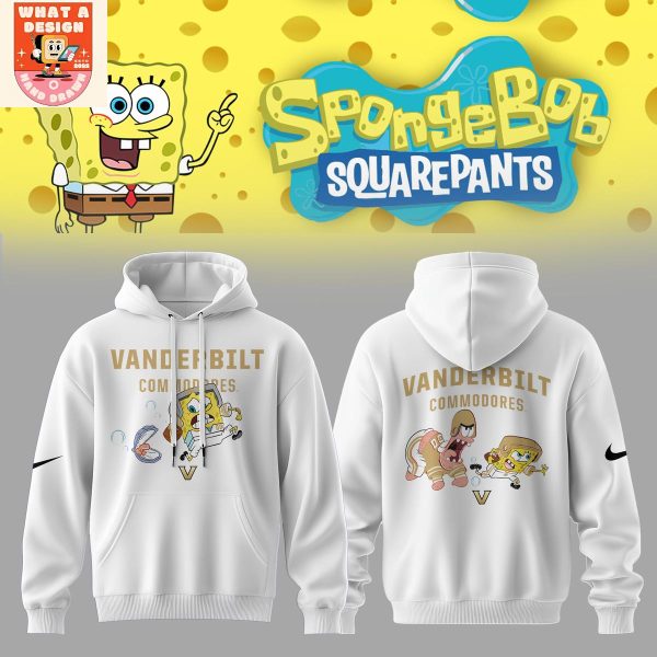 Vanderbilt Commodores x SpongeBob Squarepants Hoodie Shirt