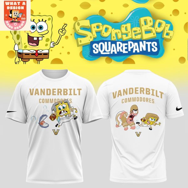 Vanderbilt Commodores x SpongeBob Squarepants Hoodie Shirt