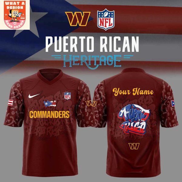 Washington Commanders Puerto Rican Heritage 2025 Football Jersey