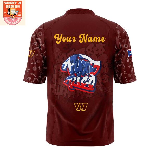 Washington Commanders Puerto Rican Heritage 2025 Football Jersey