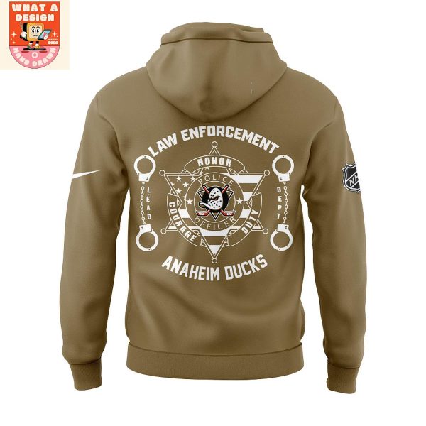 Anaheim Ducks Law Enforcement 2025 Hoodie Shirt