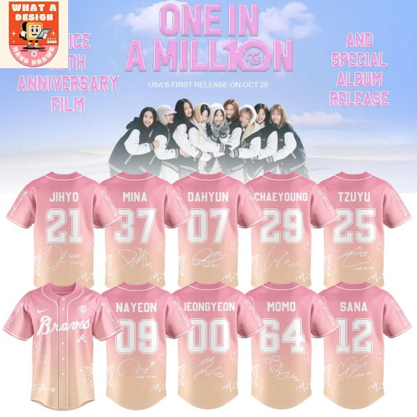 Atlanta Braves x Twice 10th Anniversary New Film 2025 Jersey