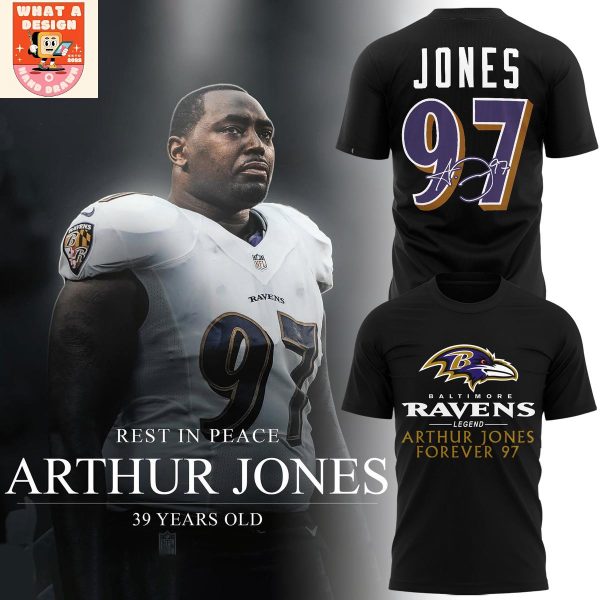 Baltimore Ravens Arthur Jones Rip Forever 97 Black Hoodie Shirt