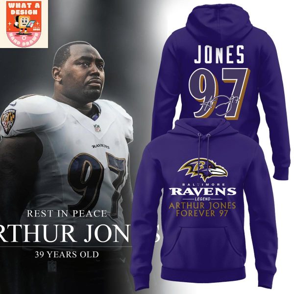 Baltimore Ravens Arthur Jones Rip Forever 97 Hoodie Shirt