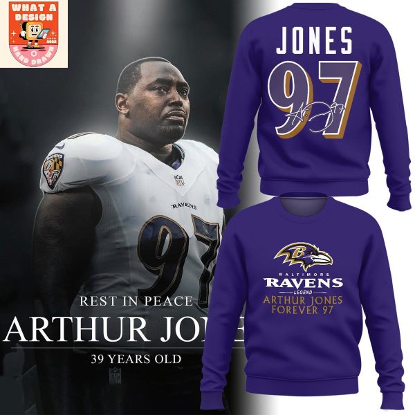 Baltimore Ravens Arthur Jones Rip Forever 97 Hoodie Shirt