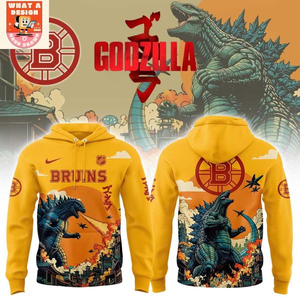 Boston Bruins x Godzilla 2025 Hoodie Shirt