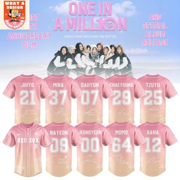 Boston Red Sox x Twice 10th Anniversary Film 2025 Jersey
