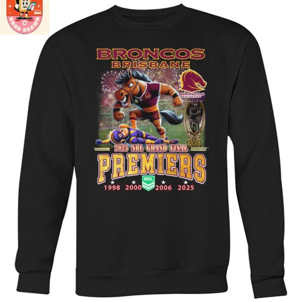 Brisbane Broncos 2025 NRL Premiers T Shirt