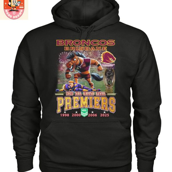 Brisbane Broncos 2025 NRL Premiers T Shirt