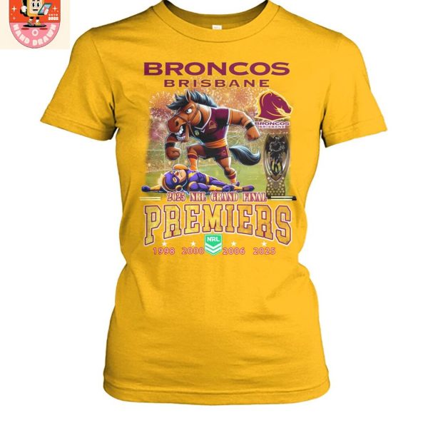 Brisbane Broncos 2025 NRL Premiers T Shirt