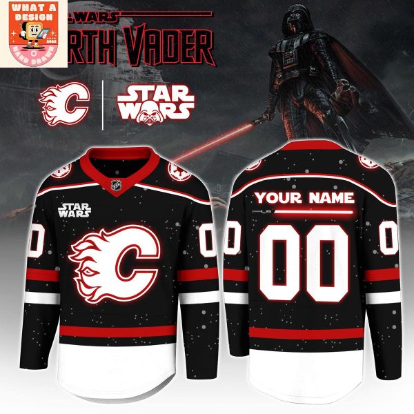 Calgary Flames Dark Side Galactic Personalized Jersey