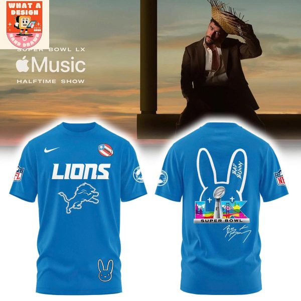 Detroit Lions Bad Bunny Super Bowl Hoodie Shirt