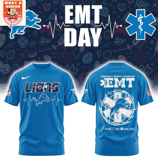 Detroit Lions EMT Day Hoodie Shirt